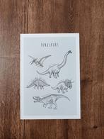 Dino poster Desenio A4, Rechthoekig Staand, A4 of kleiner, Ophalen of Verzenden, Zo goed als nieuw