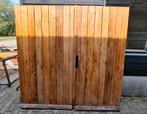 Garagedeuren  208,5 breed x 209,5 hoog, Doe-het-zelf en Verbouw, Ophalen, Gebruikt, Garagedeur, 120 cm of meer