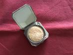 Verzilverde poederdoos, coty paris jaren 30 deco object,, Ophalen of Verzenden