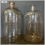 Grote apothekers Laboratorium flessen 45 en 47 cm hoog, Ophalen