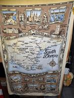 Katoenen landkaart souvenir jaren 60?, Boeken, Atlassen en Landkaarten, Gelezen, Verenigd Koninkrijk, Overige typen, Ophalen of Verzenden