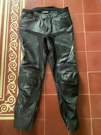 Zwart lederen motor broek. 60., Ophalen of Verzenden, Tweedehands, Broek | leer