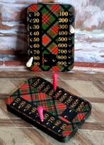 SET speelkaarten Mauchline Antiek Tartanware Bezique markers, Verzenden