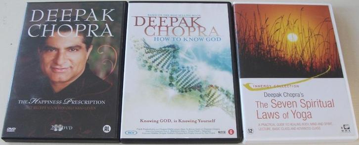 Dvd-Set *** DEEPAK CHOPRA *** 3 stuks, Cd's en Dvd's, Dvd's | Overige Dvd's, Zo goed als nieuw, Boxset, Alle leeftijden, Ophalen of Verzenden