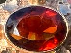 Vintage gouden ring met oranje spinel, Sieraden, Tassen en Uiterlijk, Antieke sieraden, Ophalen, Goud, Ring