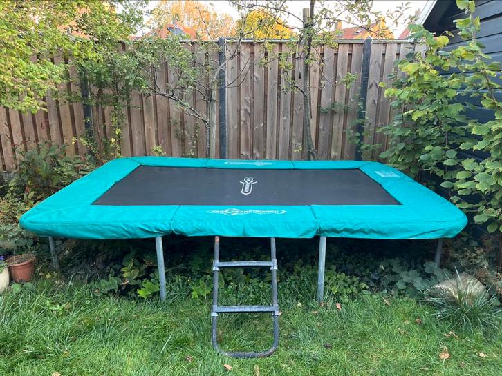 Trampoline Cranenbroek rechthoekig  315 x 415 cm met net, Kinderen en Baby's, Speelgoed | Buiten | Trampolines, Zo goed als nieuw