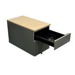 Steelcase Ladeblok 2 Laden Zilvergrijs Ahorn, Huis en Inrichting, Kasten | Ladekasten, Minder dan 50 cm, Gebruikt, 1 of 2 laden