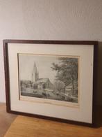 Voorschoten - GJ Bos / PWM Trap / DJ Couvée - ca 1859, Antiek en Kunst, Kunst | Etsen en Gravures, Ophalen