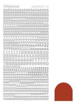 Hobbyjournaal hobbydots stickervel mirror Christmas red STDM, Hobby en Vrije tijd, Ophalen of Verzenden, Nieuw, Sticker