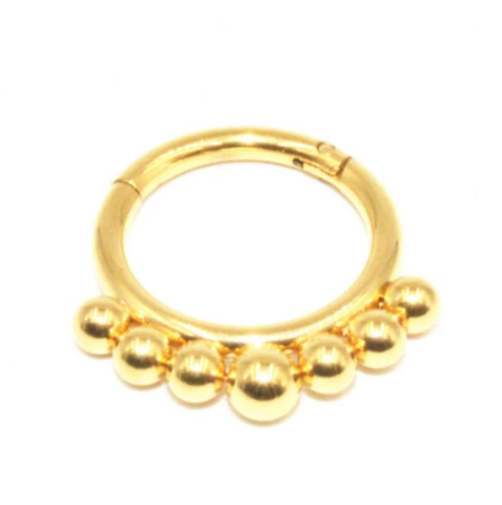 scharnierende ring 1.2 diverse uitvoeringen, Sieraden, Tassen en Uiterlijk, Piercings, Nieuw, Overige typen, Overige materialen