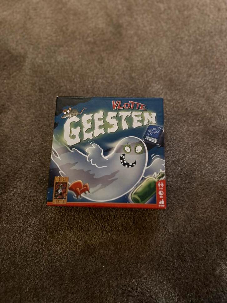 Vlotte Geesten - Reactiespel, Hobby en Vrije tijd, Gezelschapsspellen | Bordspellen, Zo goed als nieuw, Drie of vier spelers, Reisspel