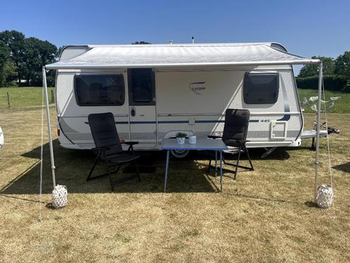 Mooie Fendt Saphir 445 + Mover, Caravans en Kamperen, Caravans, Particulier, tot en met 4, 1000 - 1250 kg, Rondzit, Fendt, Lengtebed