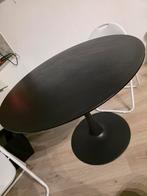 Ronde zwarte eettafel van RINGSTED 100cm, Huis en Inrichting, Ophalen, Gebruikt