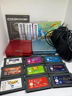 Gameboy advance SP met spellen en handleidingen, Spelcomputers en Games, Ophalen of Verzenden, Zo goed als nieuw