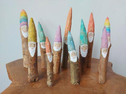 Kabouters woodcraft traktatie antroposofie waldorf houtsni, Verzamelen, Speelgoed, Nieuw, Ophalen of Verzenden