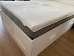 Brimnes bed 140x200 cm + matras en topper, Ophalen, Wit, Tweepersoons, 140 cm