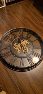 Decoratieve Wandklok met Tandwielen, Ophalen, Zo goed als nieuw, Analoog, Wandklok