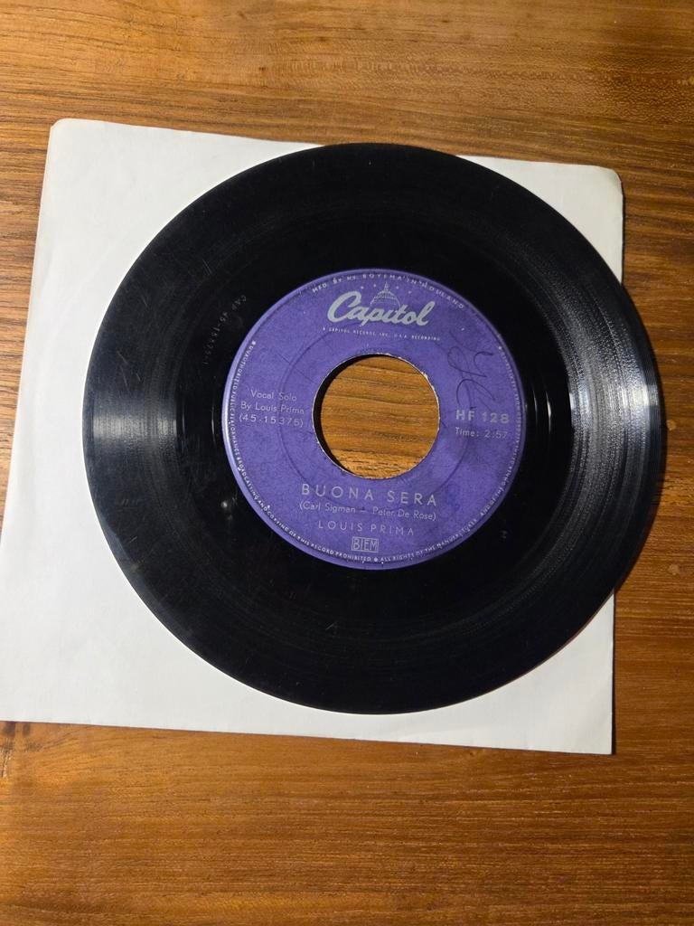 Louis Prima - Buona Sera, Cd's en Dvd's, Vinyl Singles, Gebruikt, 7 inch, Single, Ophalen of Verzenden