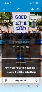 Startbewijs marathon Eindhoven 2025, Tickets en Kaartjes, Evenementen en Festivals, Eén persoon
