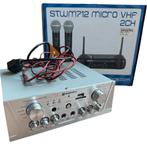 Karaoke versterker Skytronic en set microfoons Skytec, Ophalen of Verzenden, Zo goed als nieuw, Microfoon(s)