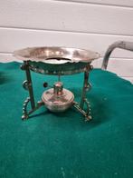 Warmhoud brander theelichthouder verzilverd, Ophalen of Verzenden, 'T Olde Gre-j, Info@toldegrej.nl, Endepoelstraat 20f Didam
