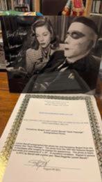 Lauren Bacall origineel gesigneerde foto met COA Bogart