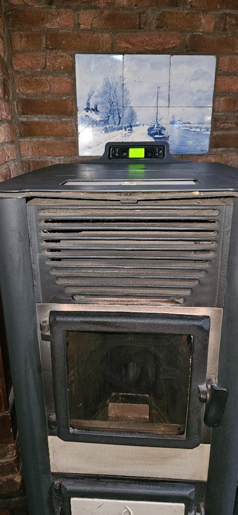 Pasian pellet kachel 13 kW, Huis en Inrichting, Kachels, Gebruikt, Vrijstaand, Pelletkachel, Overige brandstoffen, Ophalen