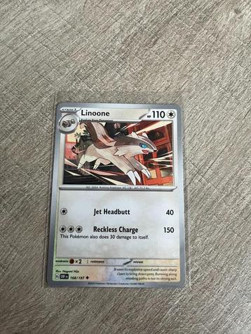Linoone 168/197 Obsidian Flames - Pokémon Kaart beschikbaar voor biedingen