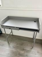 Hauga bureau grijs Ikea, Huis en Inrichting, Bureaus, Ophalen, Zo goed als nieuw