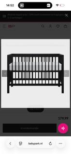 Kidsmill Pure Wood Ledikant 60x120 - Zwart Geborsteld, Kinderen en Baby's, Babywiegjes en Ledikanten, Ophalen, Gebruikt, Ledikant