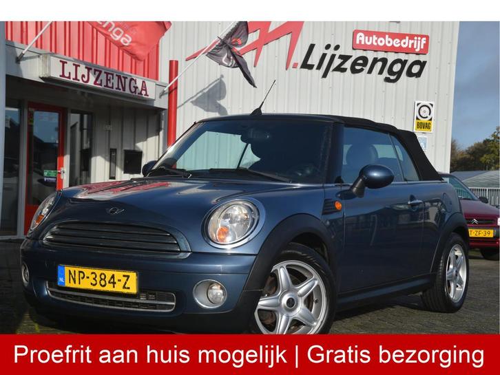 MINI Cabrio 1.6 Cooper Radio/CD | LMV | CV (bj 2009), Auto's, Mini, Te koop, Cabrio, ABS, Airbags, Alarm, Boordcomputer, Centrale vergrendeling