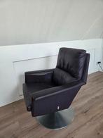 Xooon leren draaifauteuil - paars/aubergine, Huis en Inrichting, Fauteuils, Ophalen, 75 tot 100 cm, Zo goed als nieuw, Metaal