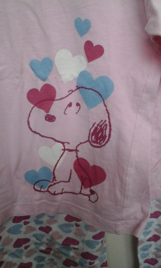 pakket 2 pyjama’s met Snoopy maat 104 - 110, Kinderen en Baby's, Kinderkleding | Kinder-kledingpakketten, Zo goed als nieuw, Maat 104