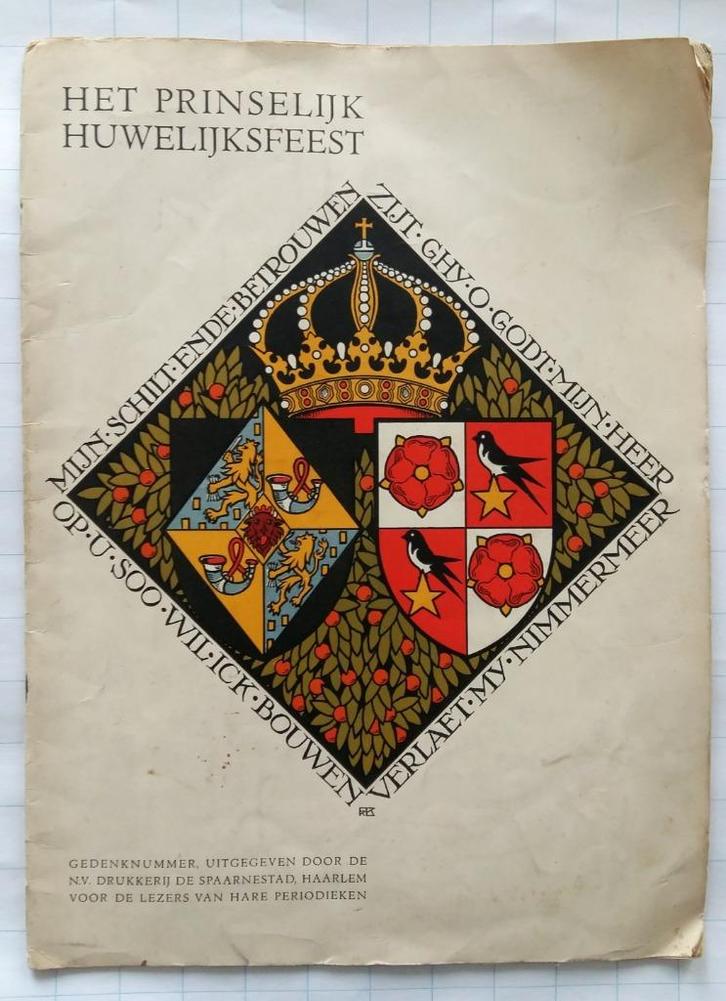 Het prinselijk huwelijk 1937, Verzamelen, Koninklijk Huis en Royalty, Gebruikt, Overige typen, Nederland, Ophalen of Verzenden