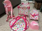 Babyborn set: bed, , bad, wipper, draagstoel, Kinderen en Baby's, Ophalen of Verzenden, Gebruikt, Babypop