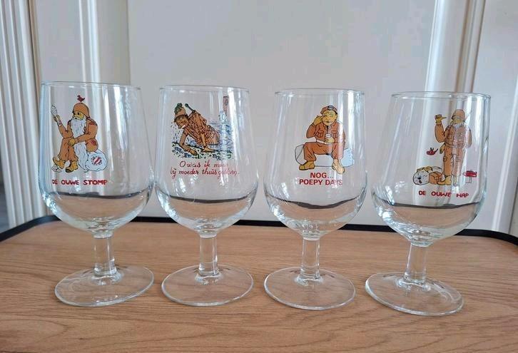 Oude leger bierglazen - hoog, Verzamelen, Militaria | Algemeen, Landmacht, Nederland, Ophalen of Verzenden