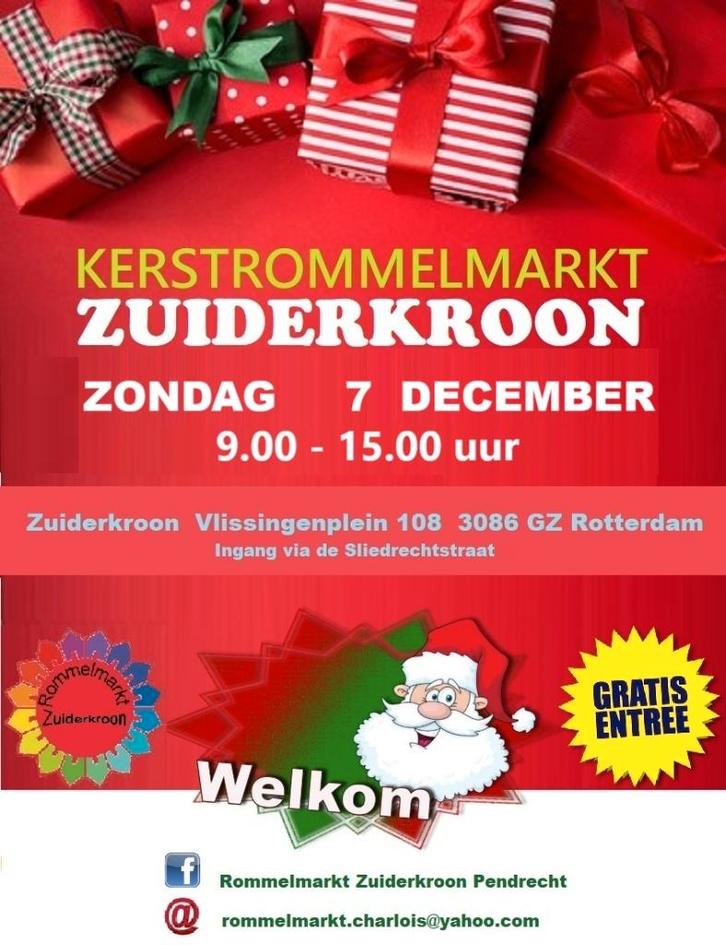 KerstRommelmarkt 7 dec in De Zuiderkroon Rotterdam Pendrecht, Tickets en Kaartjes, Evenementen en Festivals, Eén persoon
