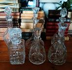 Diverse zware kristallen karaffen kristal karaf o.a. whiskey, Ophalen of Verzenden