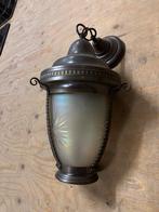 Vintage Wandlamp met Glas en Metalen Details, Huis en Inrichting, Ophalen of Verzenden, Gebruikt, Glas