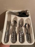 Bestekbak gevuld, Huis en Inrichting, Ophalen, Zo goed als nieuw, Overige materialen, Bestekset