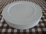 borden bord wit groot 32 cm en zwaar bijna 1 kilo - 7 stuks, Ophalen, Gebruikt, Bord(en), Overige stijlen