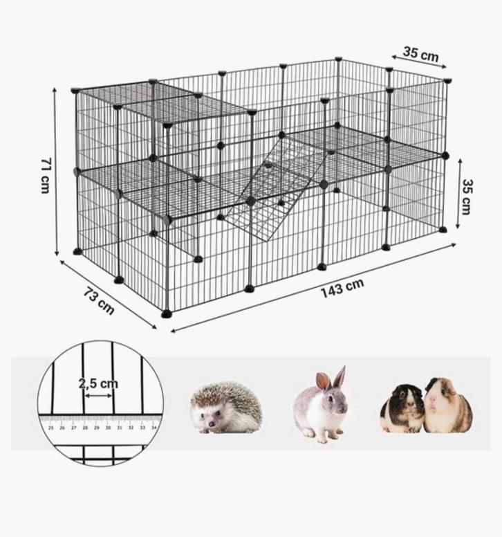 Dierenren (voor knaagdieren), Dieren en Toebehoren, Knaagdieren en Konijnen | Hokken en Kooien, Zo goed als nieuw, Kooi, Minder dan 60 cm