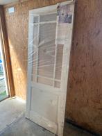 Nieuwe binnendeur inclusief blank facetglas en slot, Doe-het-zelf en Verbouw, Deuren en Horren, Ophalen, 80 tot 100 cm, Binnendeur