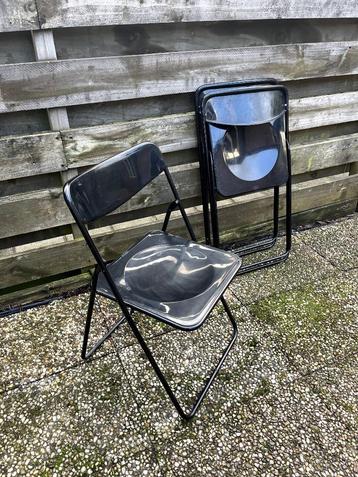 IKEA Ted Klapstoel - Set van 3 - Zwart - Gammelgaard - Retro beschikbaar voor biedingen