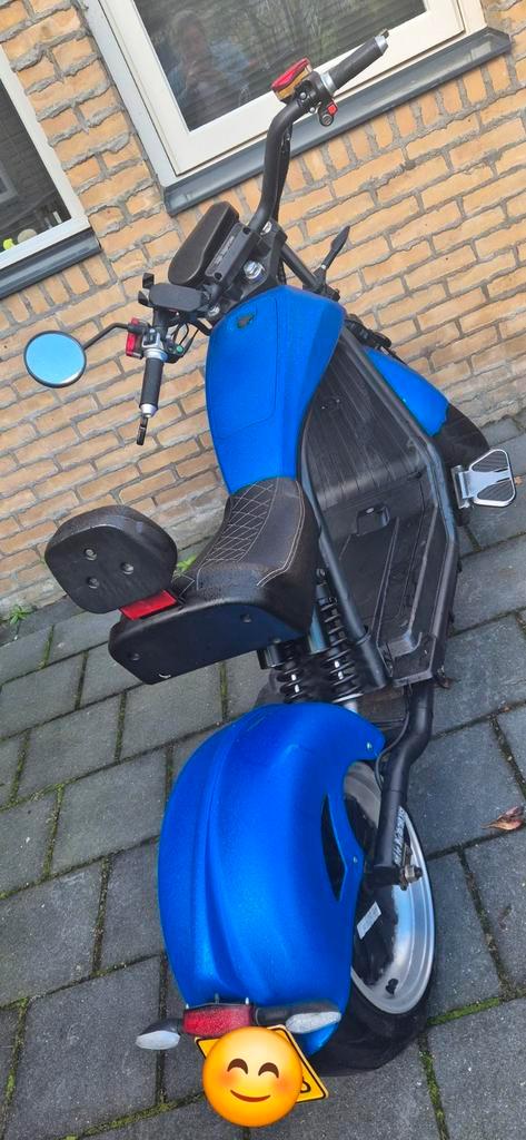Mooie blauwe echopper, Fietsen en Brommers, Minibikes, Midibikes en Pitbikes, Zo goed als nieuw, Overige typen, Ophalen