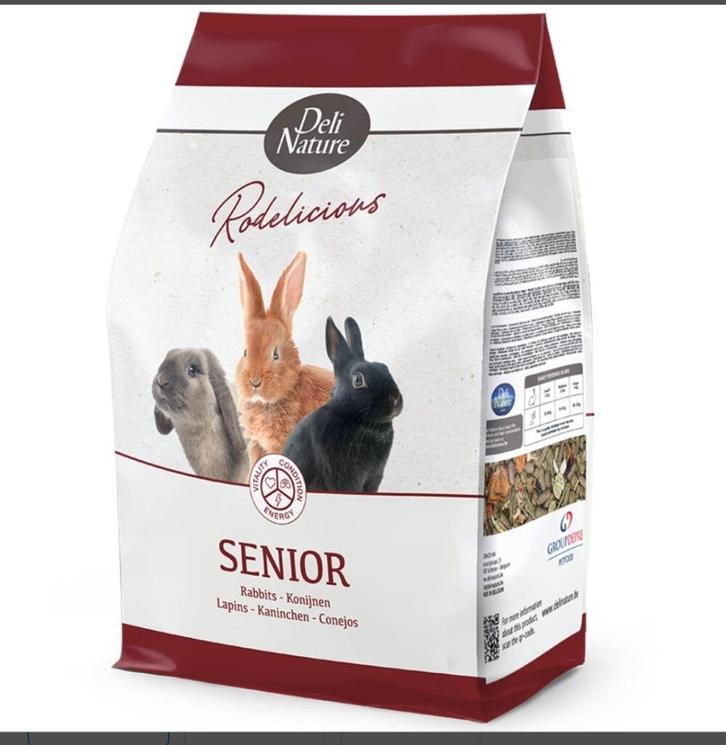 Konijnenvoer DeliNature Senior, Dieren en Toebehoren, Dierenvoeding, Knaagdier of Konijn, Ophalen of Verzenden