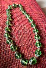 Antieke Halsketting van Granaat?, Ophalen of Verzenden, Gebruikt, Groen, Overige materialen