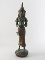 Brons beeld van Thaise tempelwachter (staand), Ophalen of Verzenden