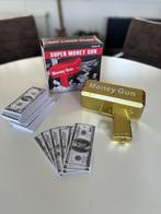 Super Money Gun goud + nepgeld – nieuw, Ophalen of Verzenden, Nieuw, Feestartikel, Carnaval