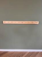 10 haaks handgemaakte grenen (kinder)kapstok 100 cm, Wandkapstok, Nieuw, Ophalen of Verzenden, Minder dan 100 cm